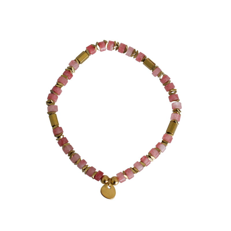 Pink Beaded Bracelet