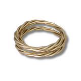 Twisted Golden Bangle