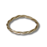 Twisted Golden Bangle