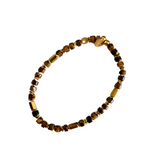 Brown Beaded Natural Stone Bracelet