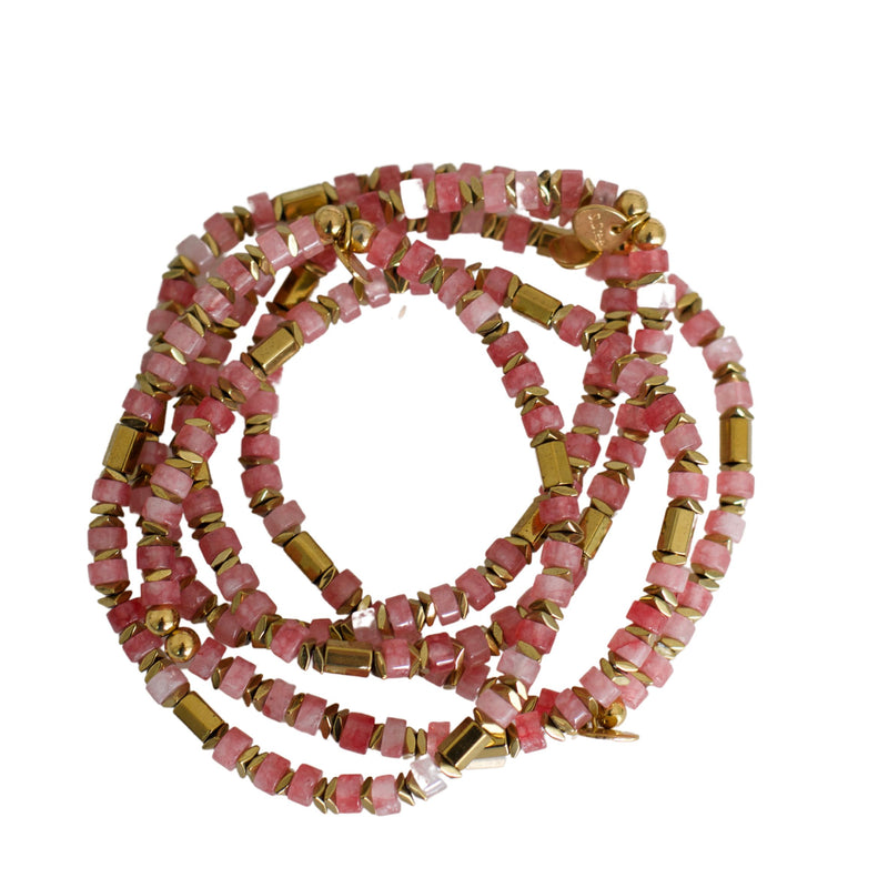 Pink Beaded Bracelet