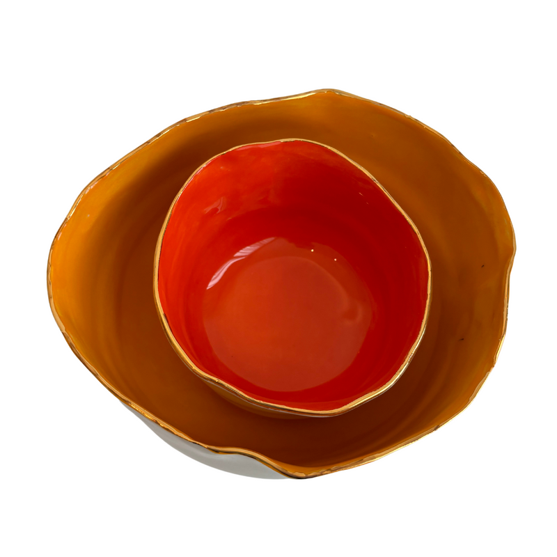 Medium Colored Ceramic Bowls