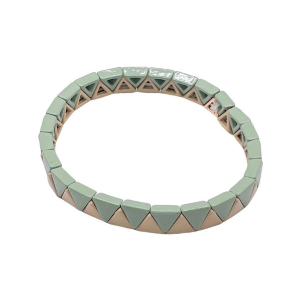 Mint Chip Triangle Bracelet